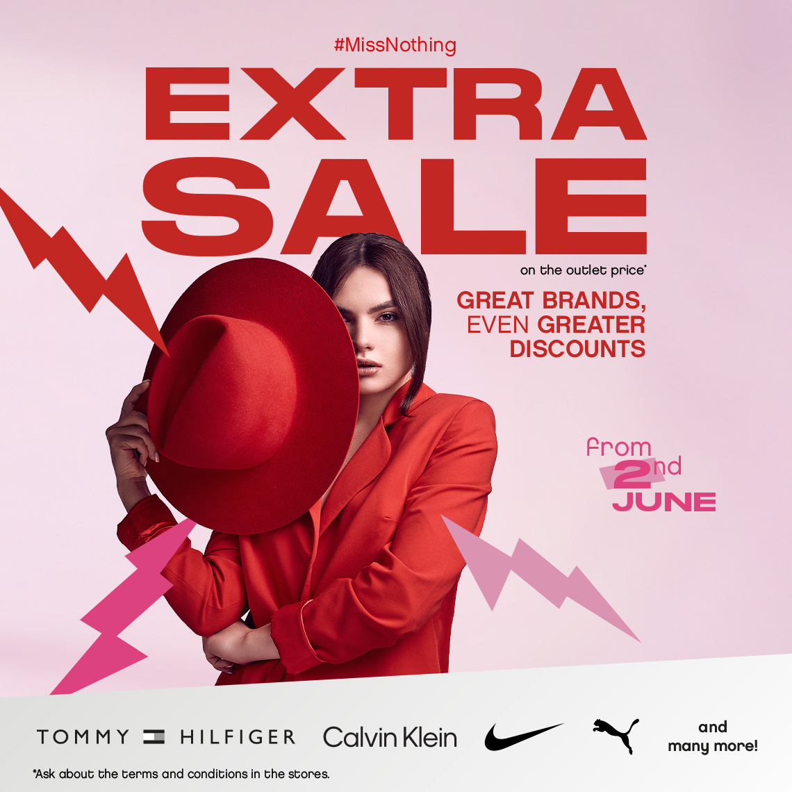 woman in red clothing extra sale