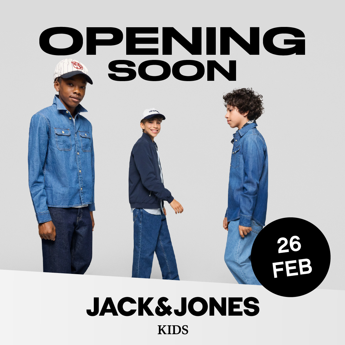 Jack & Jones Kids opening soon!
