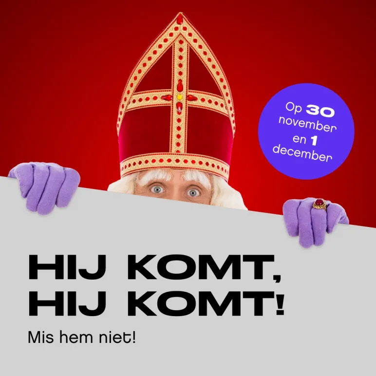 Sinterklaas in de outlet