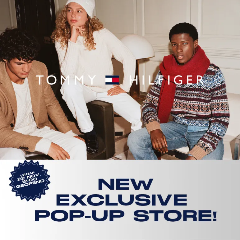 Tommy Hilfiger fotoshoot met verschillende soorten kleren