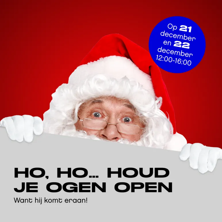 De kerstman in onze centrum