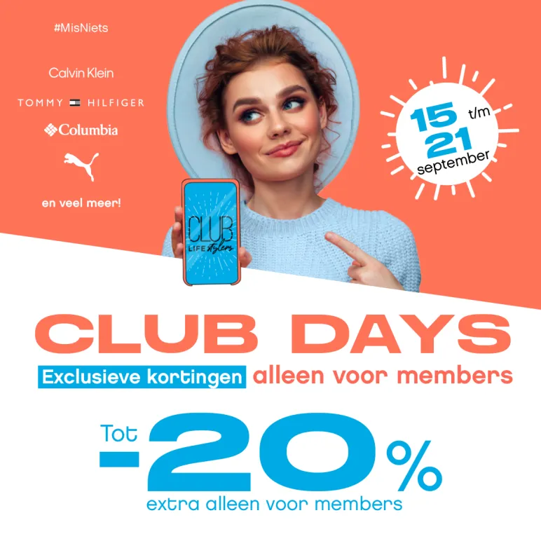 Club Days Oranje achtergrond